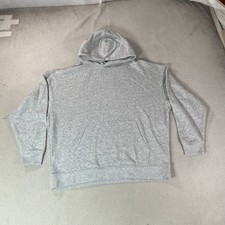No Boundaries Hoodie Sweatshirt Mens XL Gray Fleece Blank Oversized Pullover New