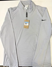 Nike Golf Victory Men's Dri-FIT 1/2 Zip Top Style FD5837 077 Gray New w/ Tags