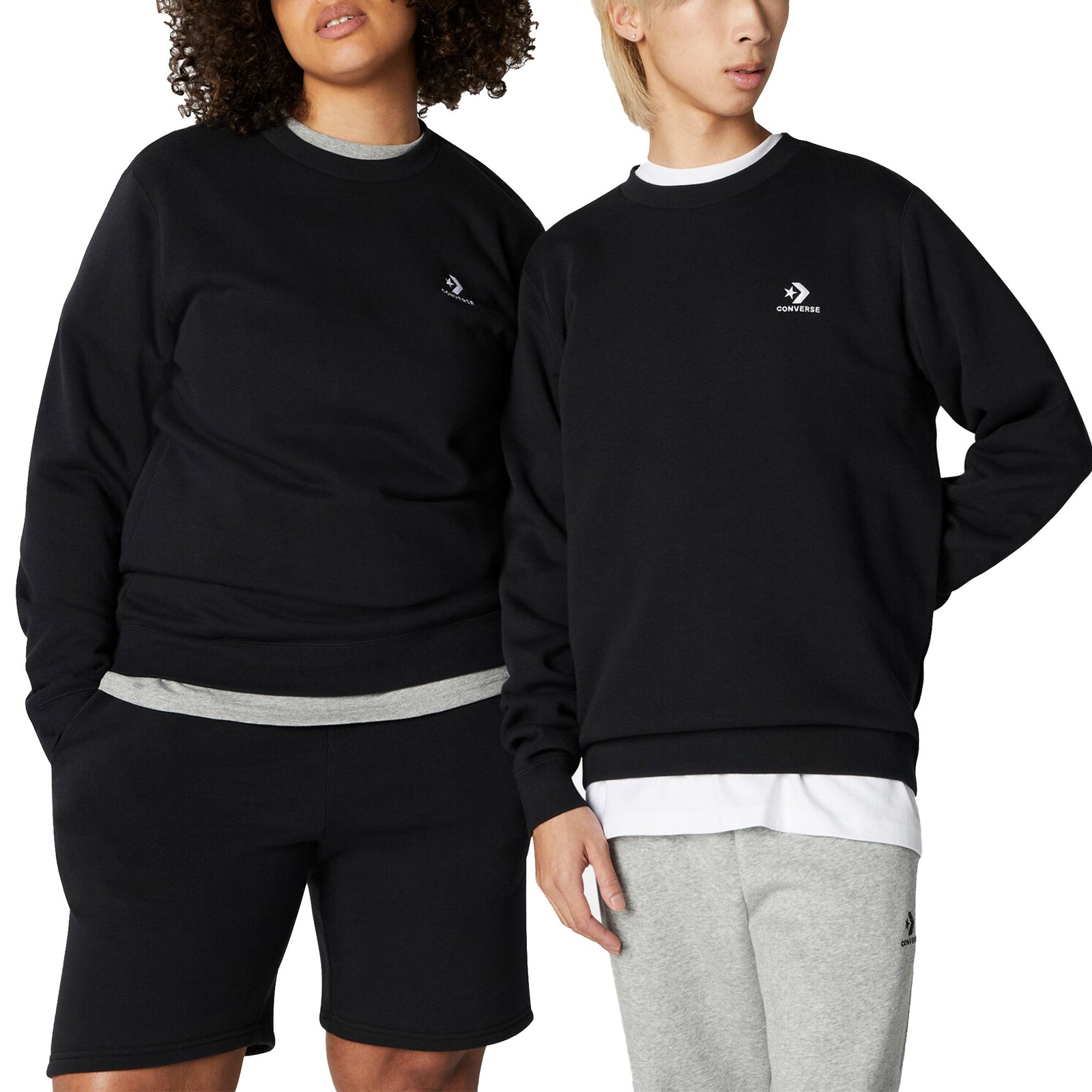 Кроссовки Converse Rollkragenpullover с вышитым звездным шевроном Schwarz код 10024510-A01 11290₽