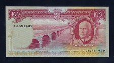 Portugal Portuguese Angola 100 Escudos 1962 P-94 UNC