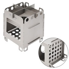 Titanium Faltbarer Holzofen Kompakter Pocket Alkoholofen f??r Camping und Angeln – Bild 17