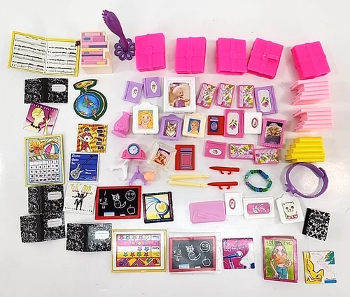 Vintage 1990s  BARBIE Teacher Classroom Accessories lot 60+ pieces