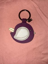 COACH PURPLE BIRD FOB KEY CHAIN CHARM