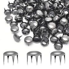 200pcs 12mm Round Dome Rivets Spike Studs Spots Nailhead Punk Rock DIY Leathe...