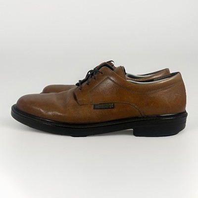 Mephisto Derby Shoes Mens 11 Brown Leather Air-Jet Cushioned Comfort