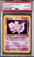 1999 POKEMON GAME MOVIE PROMO #3 MEWTWO PSA 10