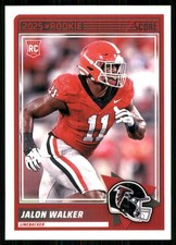 2025 Score Rookies #30 Jalon Walker RC Atlanta Falcons TW3477