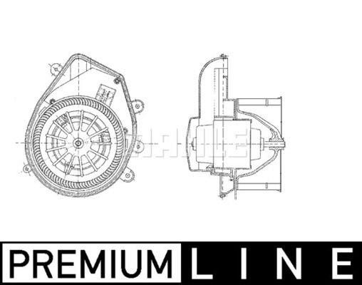 Mahle InnenraumgeblÄSe LÜFter FüR Audi A4 B5 FüR Skoda Superb 1 VW Passat 3B-image