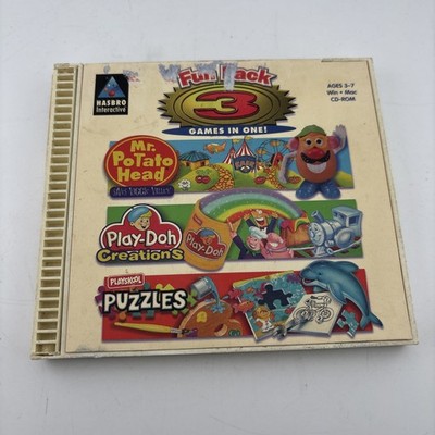 Fun Pack 3 Games In One Hasbro Interactive PC/Mac Game As Is