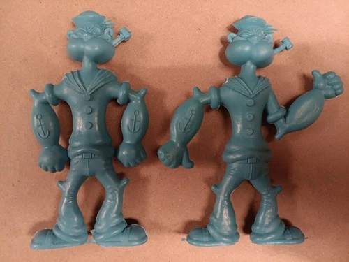 VINTAGE  Unlicensed POPEYE  6” PLASTIC FIGURES