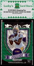 2021 Panini Prizm Draft Picks Collegiate #180 Terrace Marshall Jr. Green Wave