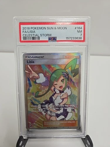 2018 Pokemon S&M Celestial Storm Lisia #164 | Full Art | PSA 7 NM