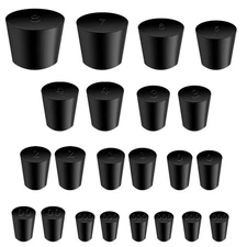 22 Pcs Rubber Stoppers Assorted Sizes 000#-8# Tapered Lab Sealing Stoppers