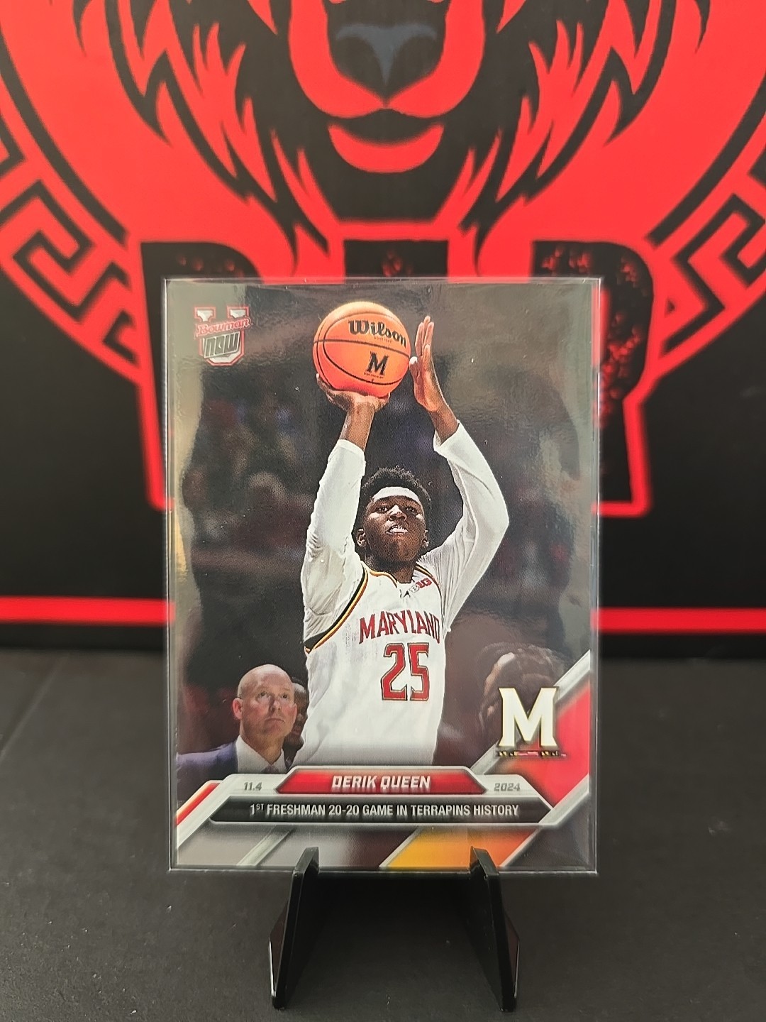 2024 Topps Now Bowman U #2 Derik Queen RC Maryland Terrapins Print Run 585