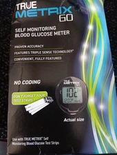 TRUE METRIX GO Self-Monitoring Blood Glucose Meter NIB Free Shipping M129