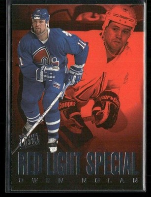 1995-96 Ultra Owen Nolan Red Light Special #8 Quebec Nordiques