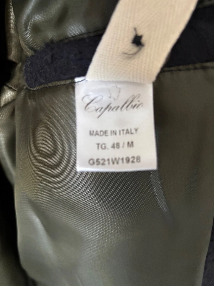 Capalbio 48IT 38US Mens Navy Casentino Wool Italian Hunting Jacket Lined - Image 4 of 4