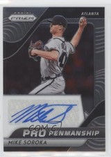 2020 Panini Prizm Pro Penmanship Mike Soroka #PP-MS Auto a3i