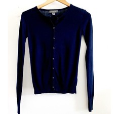 Primark Womens Solid Midnight Blue Knit Ribbe...