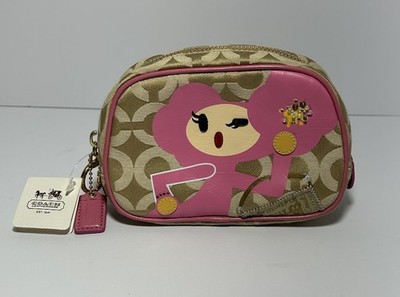 COACH Poppy Chan Pinky Cosmetics Bag*NWT*-Vintage/Rare-Japan