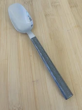 Hampton Signature Stainless HENLEY GREY Wood-Like PLACE SOUP SPOON  7.75" NEW!