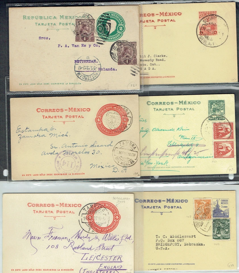 POSTAL HISTORY Mexico: Earlier to middle postal stationery covers - 44361 — 第 2/2 张图片
