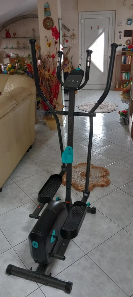 Ellittica domyos 120,nero/verde acqua,7 programmi di lavoro,usata pochissimo. - Immagine 4 di 4