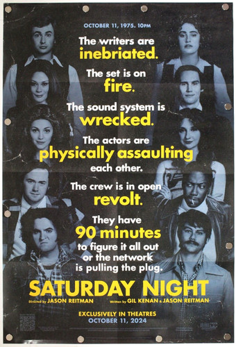 Saturday Night 2024 Double Sided Original Movie Poster 27" x 40"