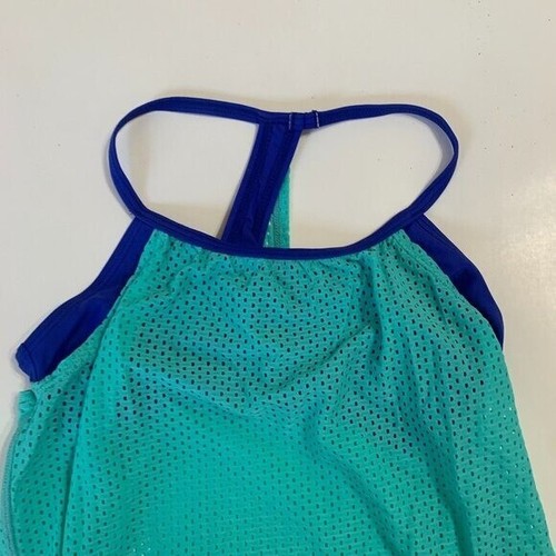 Speedo Swimsuit 2 Piece Halter Top Bikini Lined Bottom Blue Bathing Suit Strap 8 - Picture 13 of 15