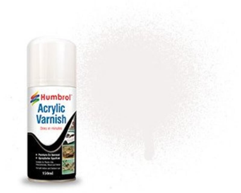 Humbrol Acrylic Spray Varnish No.135 Satin Varnish (150ml) AD6135 modellismo