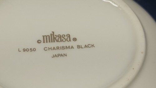 Vintage 1980's Mikasa Fine China "Charisma Black" Creamer/Pitcher Japan EUC  - Afbeelding 5 van 5