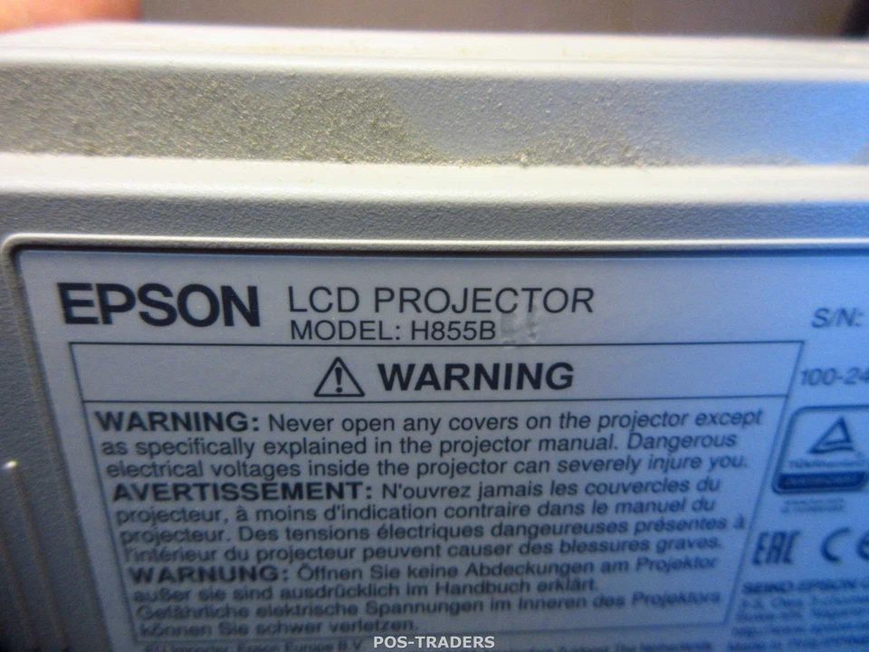 Epson EB-X39 HDMI Projector Beamer 3500 LUMENS XGA 3LCD - No remote - 0 H/ RESET - Bild 3 von 3