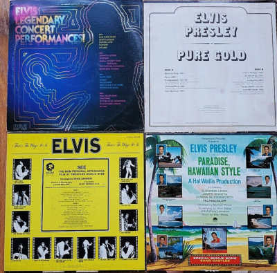 エルビス・プレスリー 4作品レコードセット Elvis Prersley 4 LP Collection (5 LPs total) | eBay