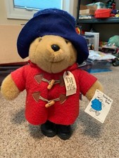VINTAGE Eden Gifts PADDINGTON BEAR Standing Plush Toy Figure NICE w/ Tags