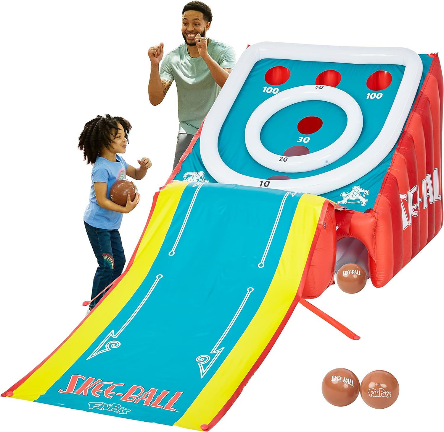 SkeeBall Game for Kids and Adults, Giant Inflatable Game, 11 Feet Long