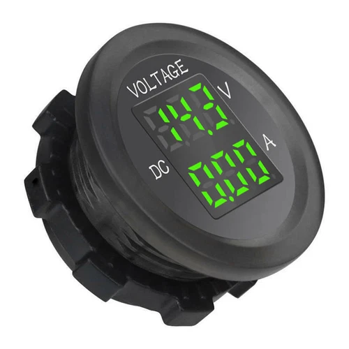 Rund Panel Spannung Amperemeter Amp Volt Meter Monitor Gauge Tester für Marine Boot - Bild 8 von 12