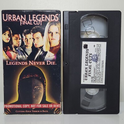 Urban Legends: Final Cut VHS 2000 Slasher Horror Promotional Copy Promo Screener
