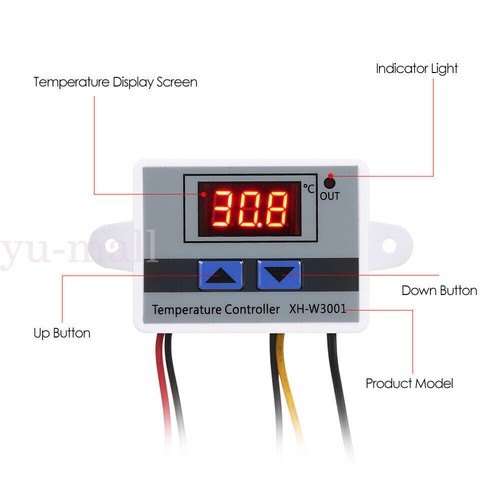 Intelligent Digital Temperature Controller Thermostat Temp Control Switch 12V - Picture 2 of 16