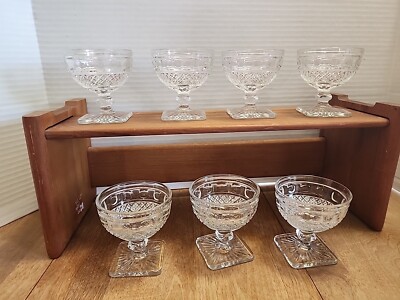 Vintage Imperial Glass 3-1/2'' Tall Sherberts Sorbet Champagne Glass Set of 7 