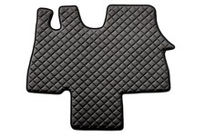 Teppiche IN Kunstleder Schwarz Roten Nähten Citroen Jumper I Von 2002 Al 2006