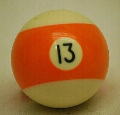 Antique Billiard Ball Orange Number 13 Standard Pool Ball -  in 2023