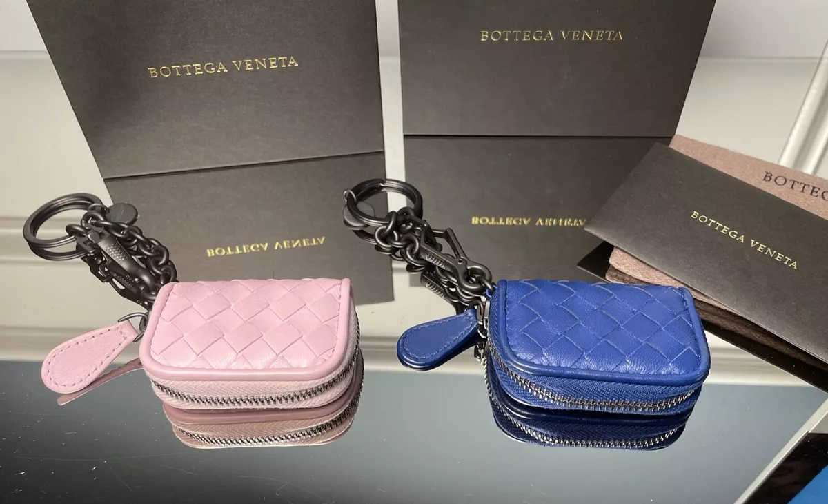 Pink Bottega Veneta Intrecciato The Mini Pouch Crossbody Bag