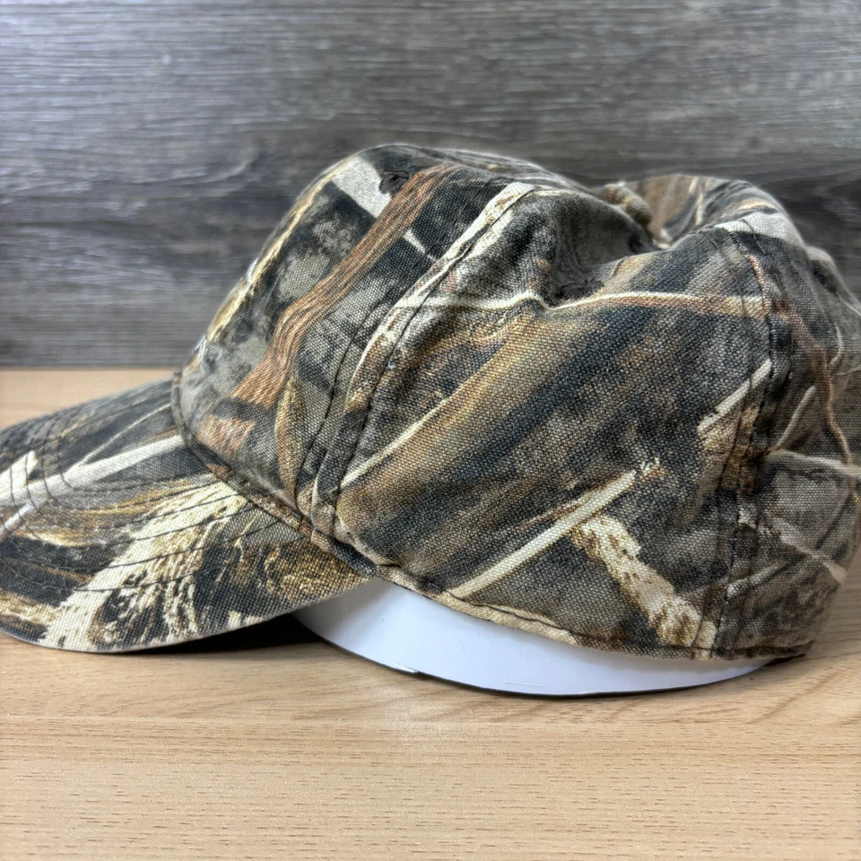 Delta Waterfowl Hat Strap Back Brown Camo Camouflage Hunting Mossy Oak - Image 4 of 4