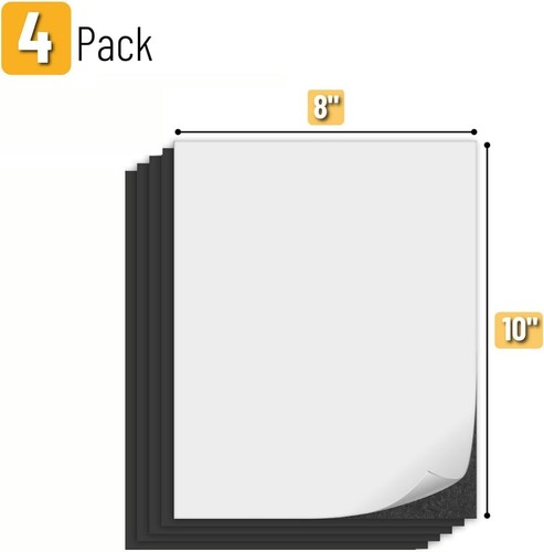 4 PCS-Adhesive Magnetic Sheets, 8X 10",Magnet Paper Sheets with Adhesive Backing - Picture 2 of 9