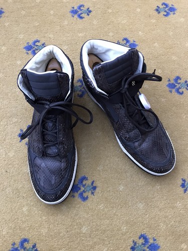 Louis Vuitton Trainers Sneaker Snakeskin Boot Shoes High Top Mens UK 11 US 12 45 - Picture 5 of 12