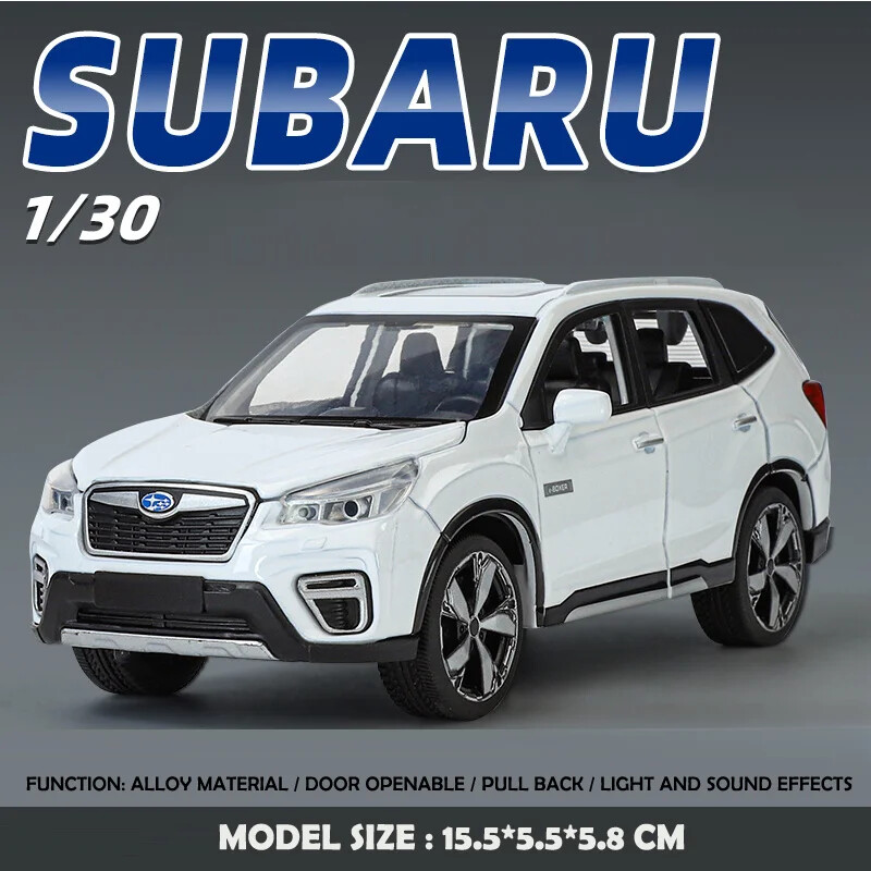 1:30 Subaru Forester Alloy Car Model Diecast Toy Vehicle w/ Sound