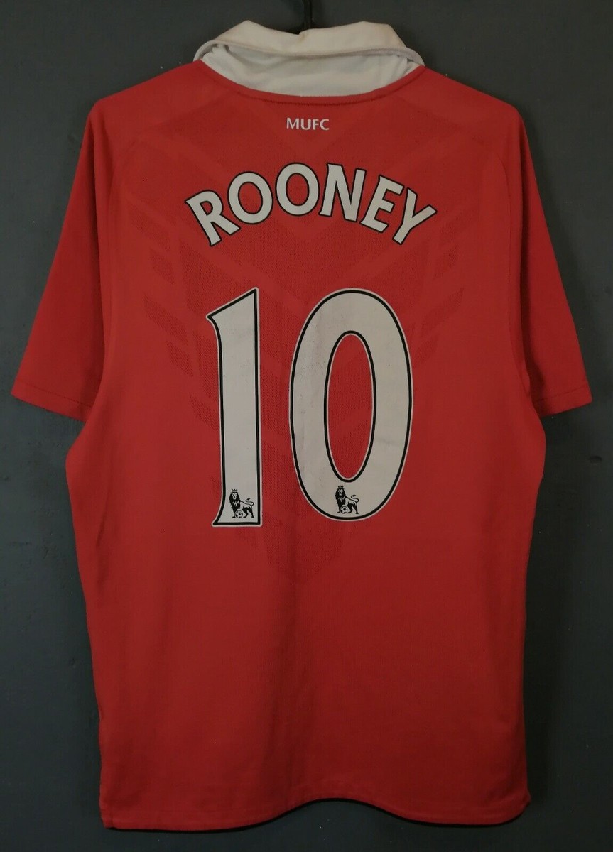 NIKE MENS MANCHESTER UNITED 2010/2011 ROONEY SOCCER FOOTBALL SHIRT