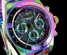 Invicta 23941 Men's 40mm Speedway Chronograph Black MOP Dial IRIDESCENT SS Watch