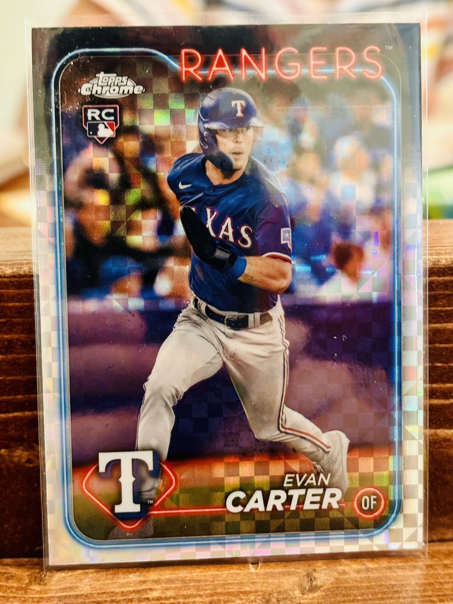 2024 Topps Chrome - Evan Carter (RC #136): X-fractor Parallel