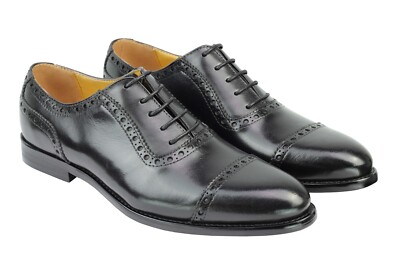 Echtleder Schnürschuhe formelle schwarze Schuhe